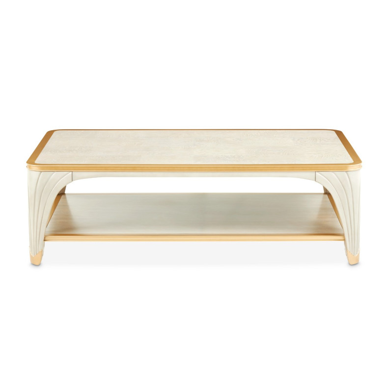Rect. Cocktail Table Silver Mist La Terrazza Collection by Michael Amini  9092201-823
