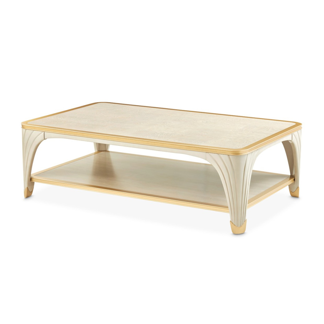Rect. Cocktail Table Silver Mist La Terrazza Collection by Michael Amini  9092201-823