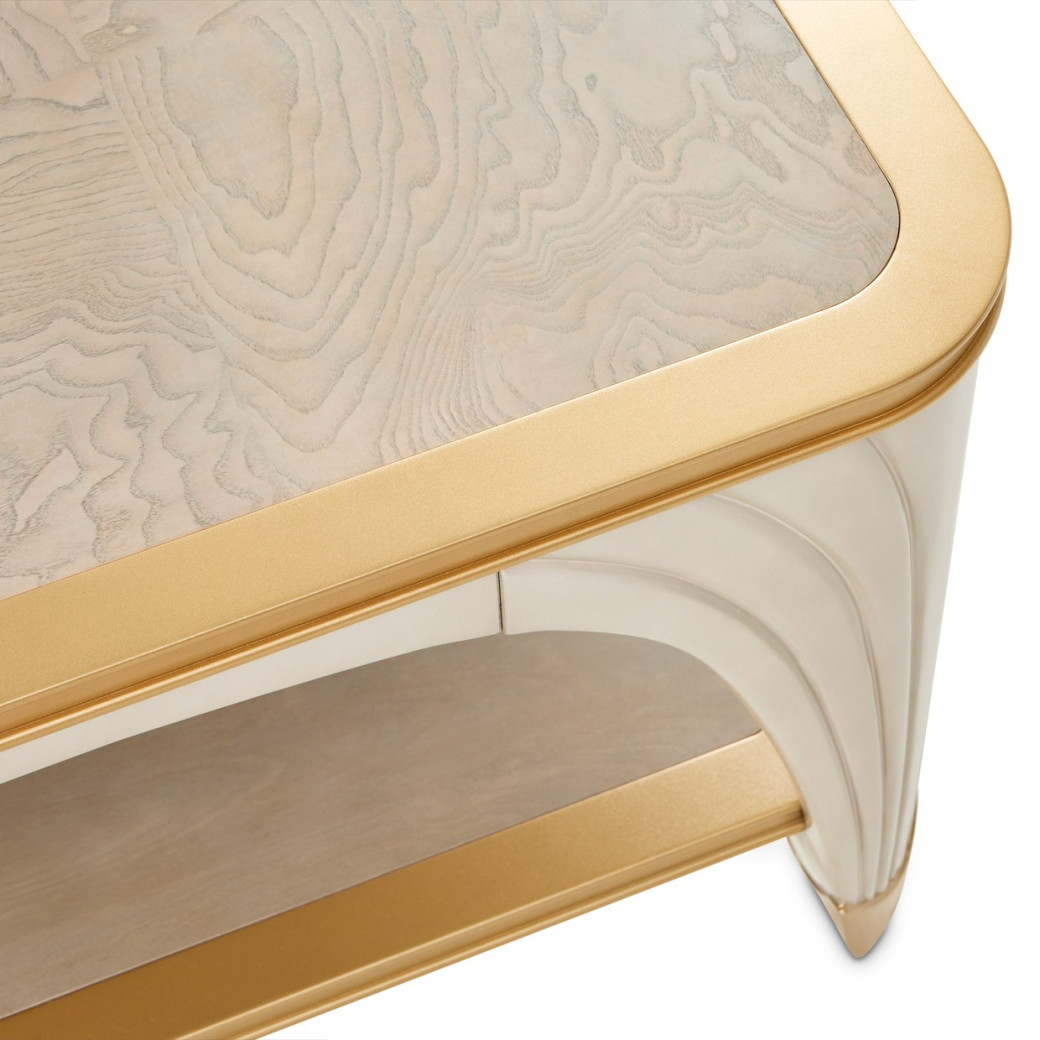 Rect. Cocktail Table Silver Mist La Terrazza Collection by Michael Amini  9092201-823