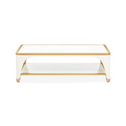 Rect. Cocktail Table Creamy Pearl La Terrazza Collection by Michael Amini 9092201-112