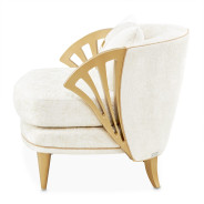 Accent Chair Starlight Light Champagne Light Terrazza Collection By Michael Amini 9092834-STRLT-124