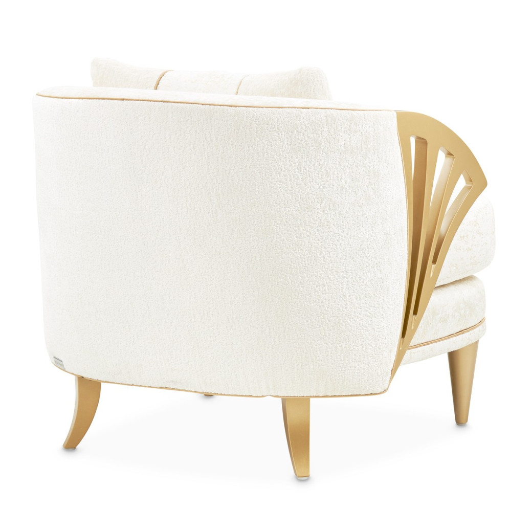Accent Chair Starlight Light Champagne Light Terrazza Collection By Michael Amini 9092834-STRLT-124