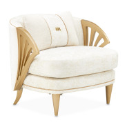Accent Chair Starlight Light Champagne Light Terrazza Collection By Michael Amini 9092834-STRLT-124