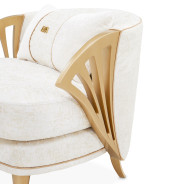 Accent Chair Starlight Light Champagne Light Terrazza Collection By Michael Amini 9092834-STRLT-124