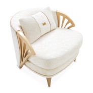 Accent Chair Starlight Light Champagne Light Terrazza Collection By Michael Amini 9092834-STRLT-124