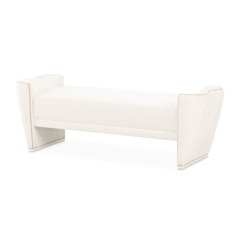 Bed Bench Creamy Pearl La Terrazza Collection by Michael Amini  9092904-112