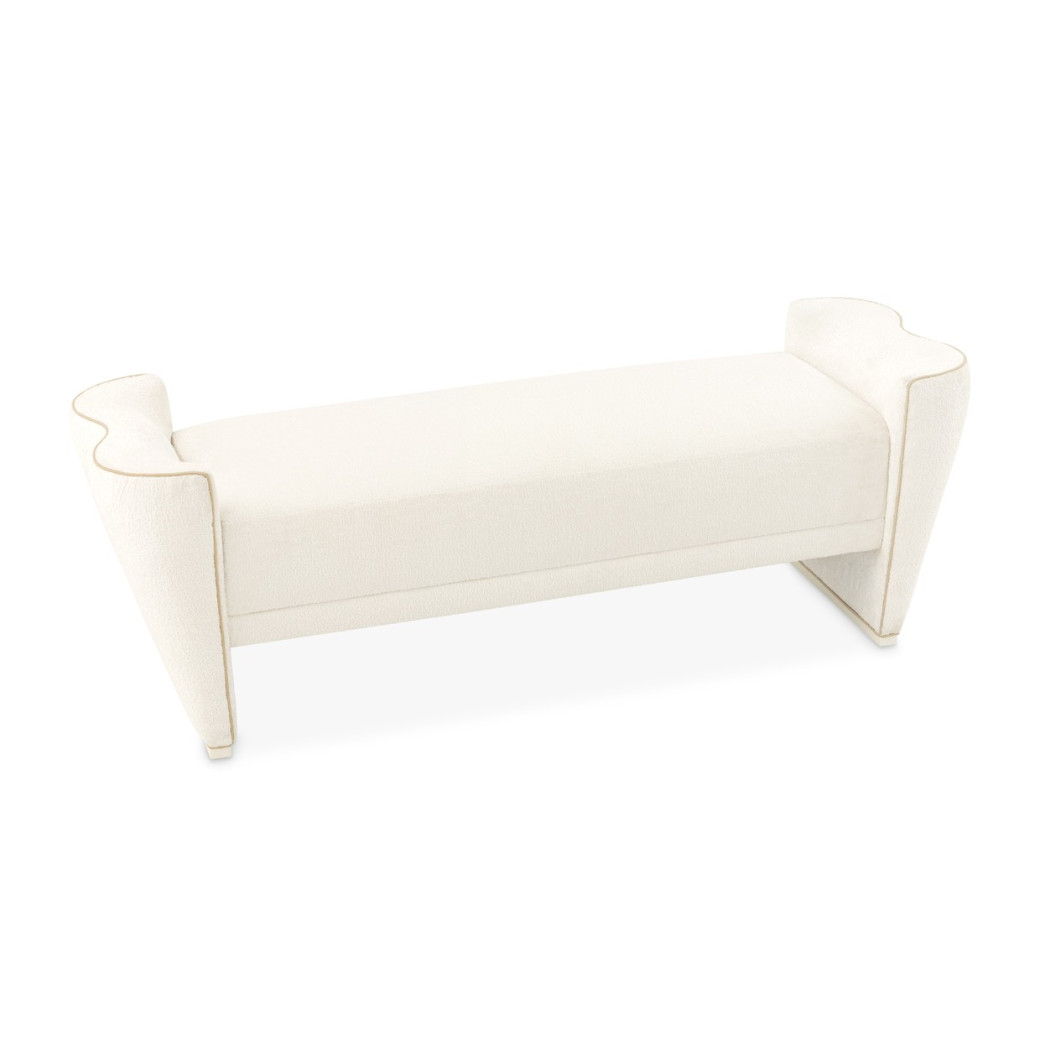 Bed Bench Creamy Pearl La Terrazza Collection by Michael Amini  9092904-112