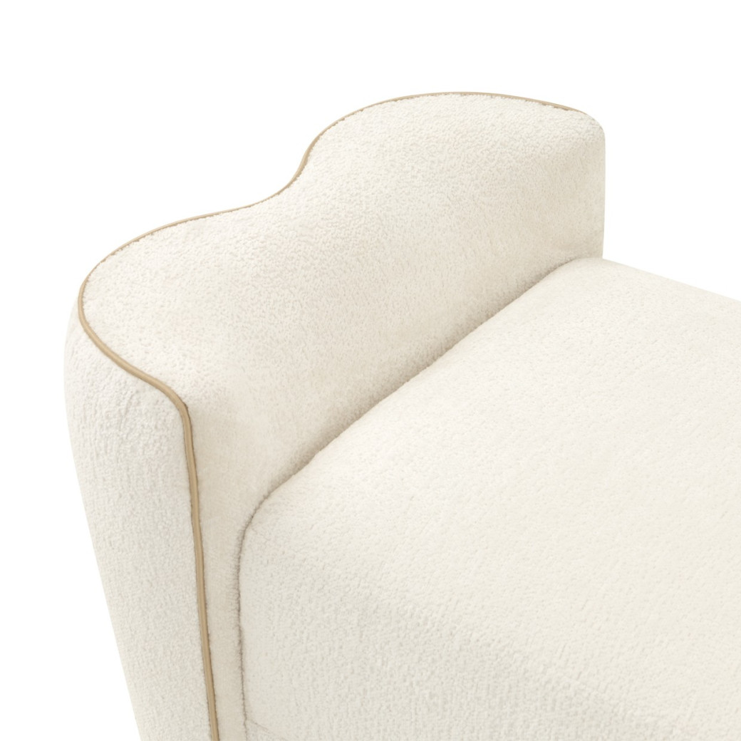 Bed Bench Creamy Pearl La Terrazza Collection by Michael Amini  9092904-112