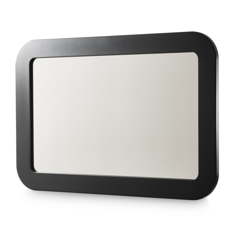 Wall Mirror Lisbon Collection Silken Matte Black Finish By Michael Amini LFR-LSBN260-826
