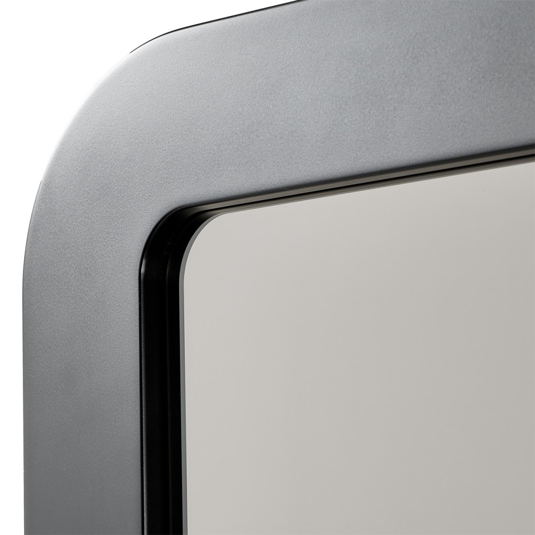 Wall Mirror Lisbon Collection Silken Matte Black Finish By Michael Amini LFR-LSBN260-826