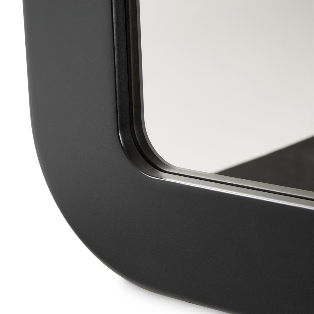 Wall Mirror Lisbon Collection Silken Matte Black Finish By Michael Amini LFR-LSBN260-826