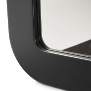 Wall Mirror Lisbon Collection Silken Matte Black Finish By Michael Amini LFR-LSBN260-826