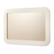 Wall Mirror Lisbon Collection Silken Matte Cream Finish by Michael Amini LFR-LSBN260-140