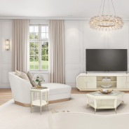 La Rachelle Chaise ICICLE Md Champagne By Michael Amini