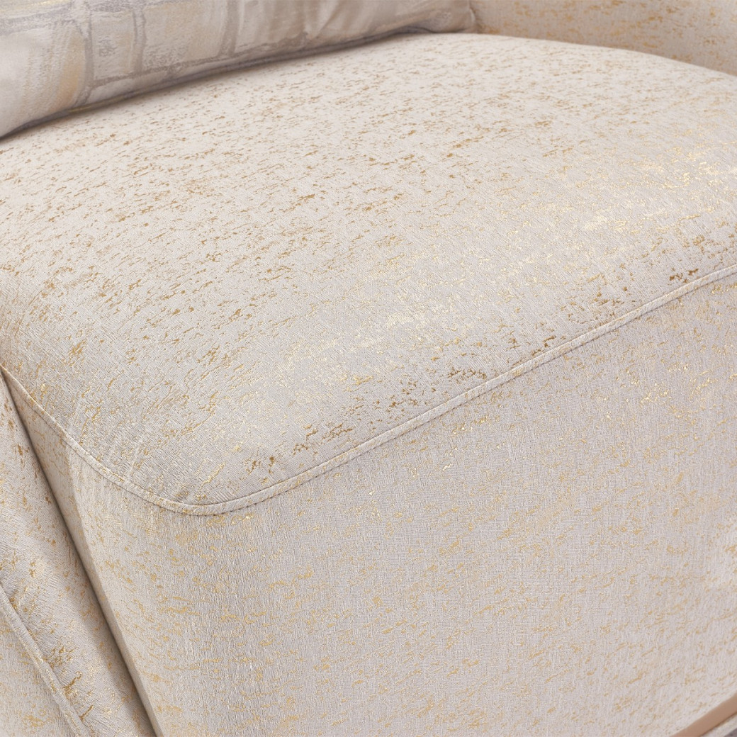 La Rachelle Swivel Chair Gold Rush MdChampagne By Michael Amini.9034839-GDRSH-136