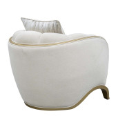 Matching Accent Chair Light Champagne Scotts Square Collection by Michael Amini 9097835-CNSLK-124