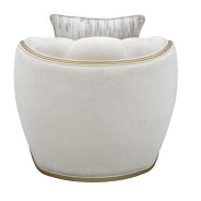 Matching Accent Chair Light Champagne Scotts Square Collection by Michael Amini 9097835-CNSLK-124