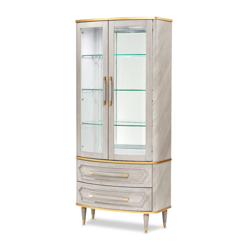 St. Charles Display Cabinet 2pc by Michael Amini 9088209-803