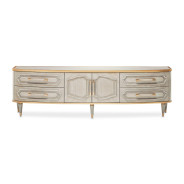 St. Charles Media Cabinet Dove Gray by Michael Amini 9088081-803