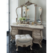 Vanity & Mirror Platine De Royale Collection By Michael Amini