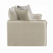 LV03080 2PC Sofa & Loveseat Beige Linen Upendo Collection By Acme Furniture