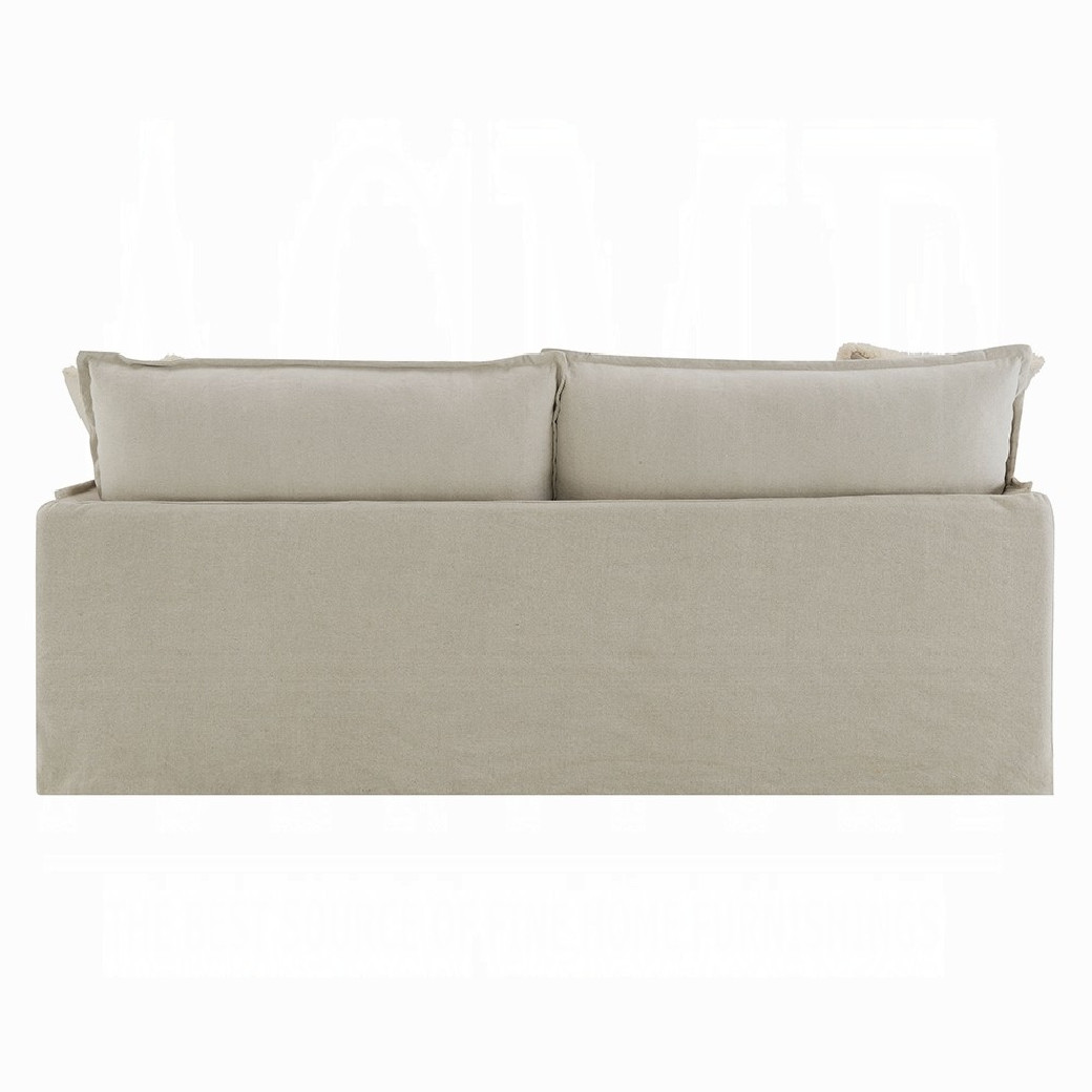 LV03080 2PC Sofa & Loveseat Beige Linen Upendo Collection By Acme Furniture