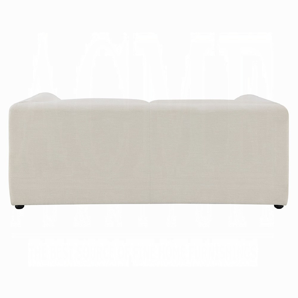 LV04550 2PC Sofa & Loveseat Boucle & Beige Linen Modern Style by Acme Furniture