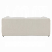 LV04550 2PC Sofa & Loveseat Boucle & Beige Linen Modern Style by Acme Furniture