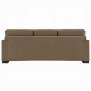 LV04530 2PC Sofa & Loveseat Brown Suede Fabric by Acme Furniture