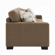 LV04530 2PC Sofa & Loveseat Brown Suede Fabric by Acme Furniture