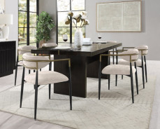 DN02695 7PC Dining Set Modern Style Espresso Finish by Acme Furniture
