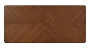 FM34000WN-T 7PC Dining set Mid-Century Modern Style Walnut Finish Hepburne Collection By  By Furniture of America