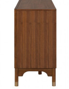 FM34000WN-SV Server Mid-Century Modern Style Walnut Finish Hepburne Collection By Furniture of America