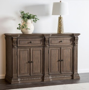 FM3418AK-SV Sideboard Weathered Oak Finish Seven Oaks Collection by Furniture of America