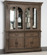 FM3418AK-HB Hutch & Buffet Weathered Oaks Finish Seven Oak Collection By Furniture of America
