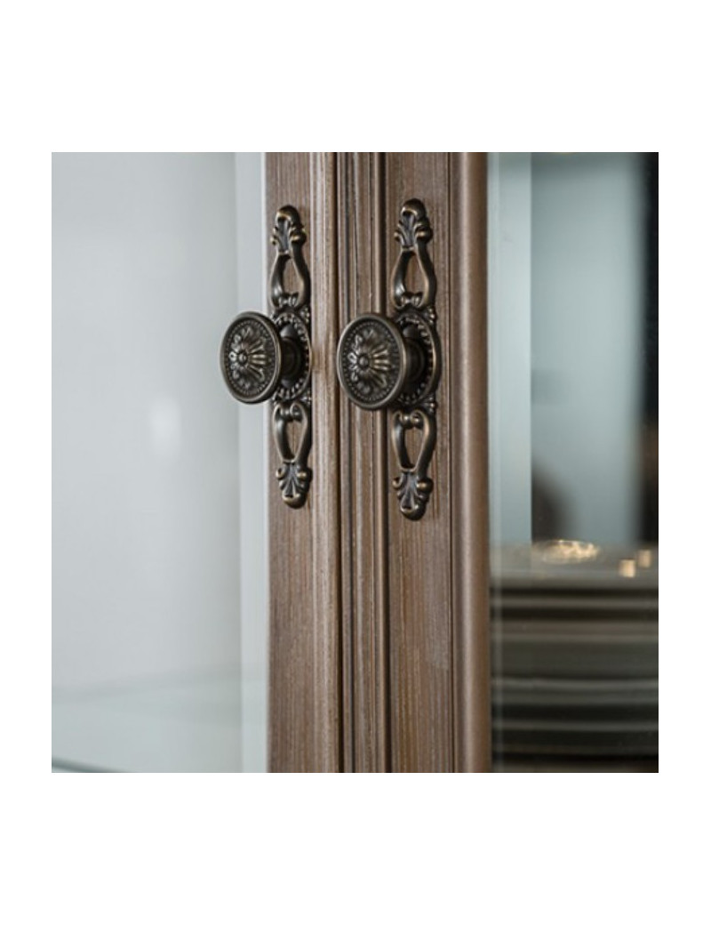 FM3418AK-HB Hutch & Buffet Weathered Oaks Finish Seven Oak Collection By Furniture of America