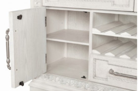 FM31000WH-SV Sideboard Creamy White Finish Stella Mia Collection By Furniture of America