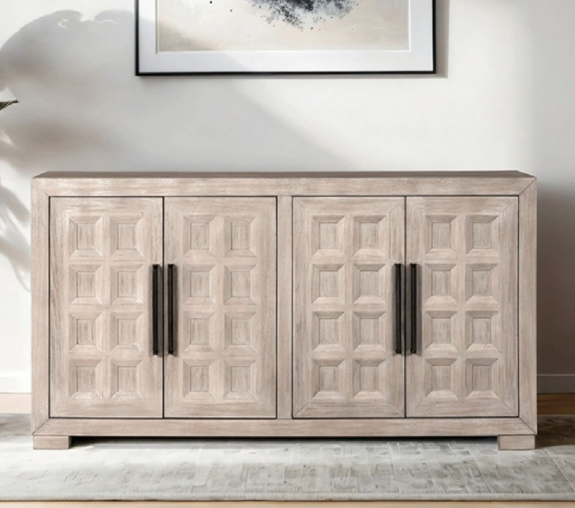 FM39011NT-T 7PC Dining set Weathered Tawny Finish Hatton Cross Collection By Furniture of America