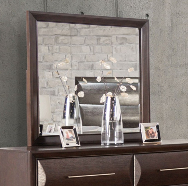 FM7399ES 5PC Queen Bedroom Set Espresso Finish Hinwitz Collection Transitional Style By Furniture of America