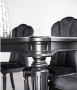 FM3416BK-T 7PC Dining Set Black Finish Melodi Parc Collection By Furniture of America