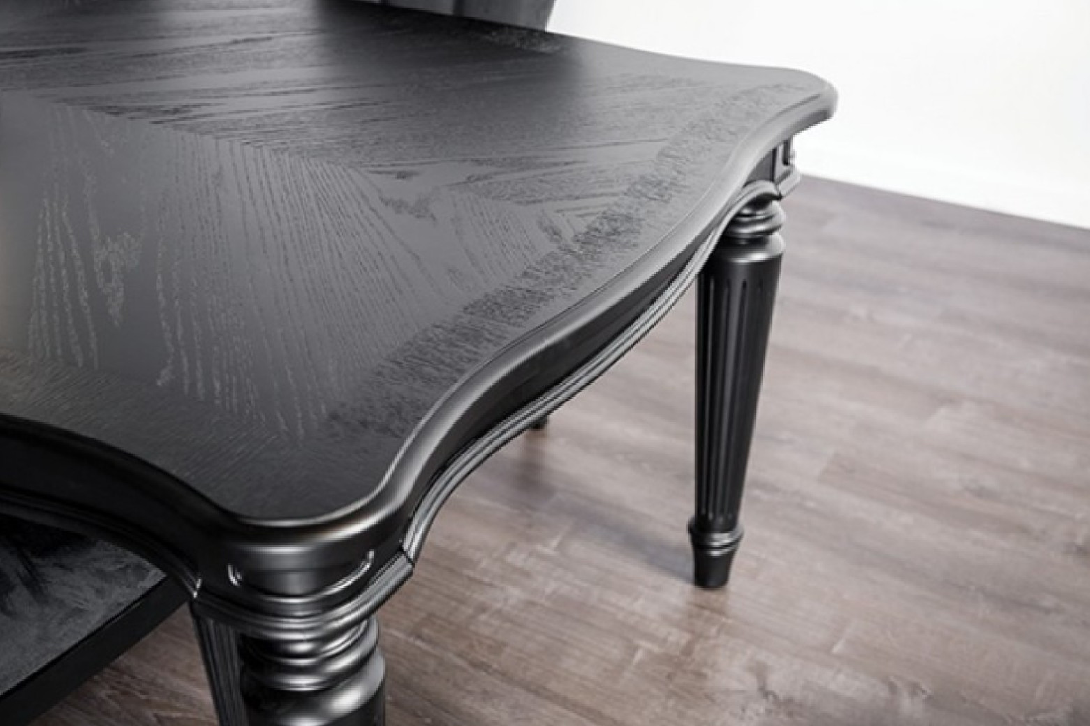 FM3416BK-T 7PC Dining Set Black Finish Melodi Parc Collection By Furniture of America