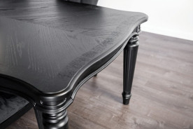 FM3416BK-T 7PC Dining Set Black Finish Melodi Parc Collection By Furniture of America