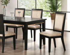FM3401ES-T 7PC Dining set Espresso Finish Kenyada Collection Contemporary Style by By Furniture of America