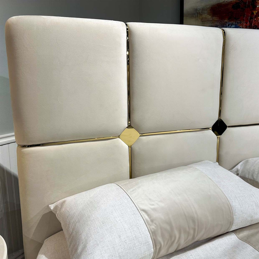 Zennia King Lift Up Storage Bed by Michael Amini DUB-AEC110EK-HL