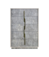 5-Drawer Chest Stone Finish Pavira Collection By Michael Amini 9023070SA-837