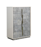 5-Drawer Chest Stone Finish Pavira Collection By Michael Amini 9023070SA-837