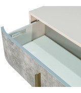 5-Drawer Chest Stone Finish Pavira Collection By Michael Amini 9023070SA-837