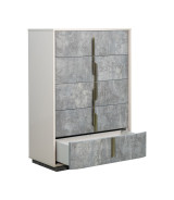 5-Drawer Chest Stone Finish Pavira Collection By Michael Amini 9023070SA-837