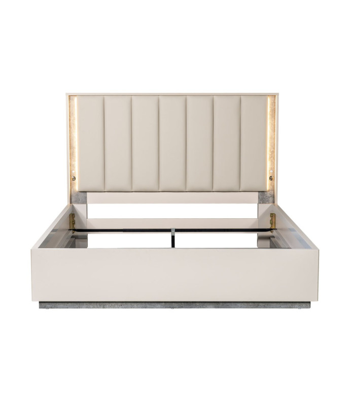 Queen Bed Stone Finish Pavira Collection By Michael Amini 9023012QN03-837