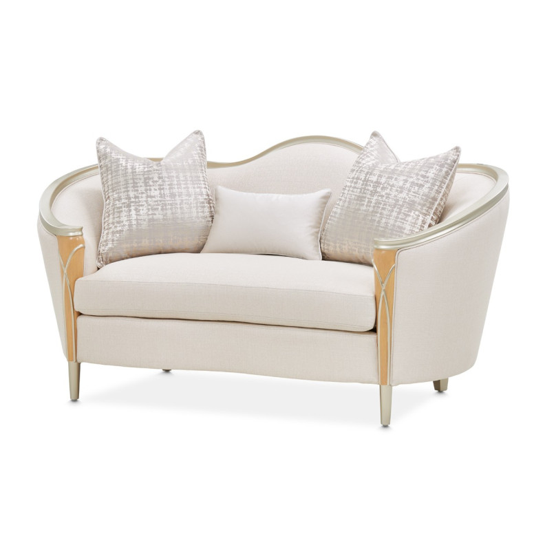 Loveseat Villa Cherie Caramel Collection By Michael Amini  N9008825-PEARL-134